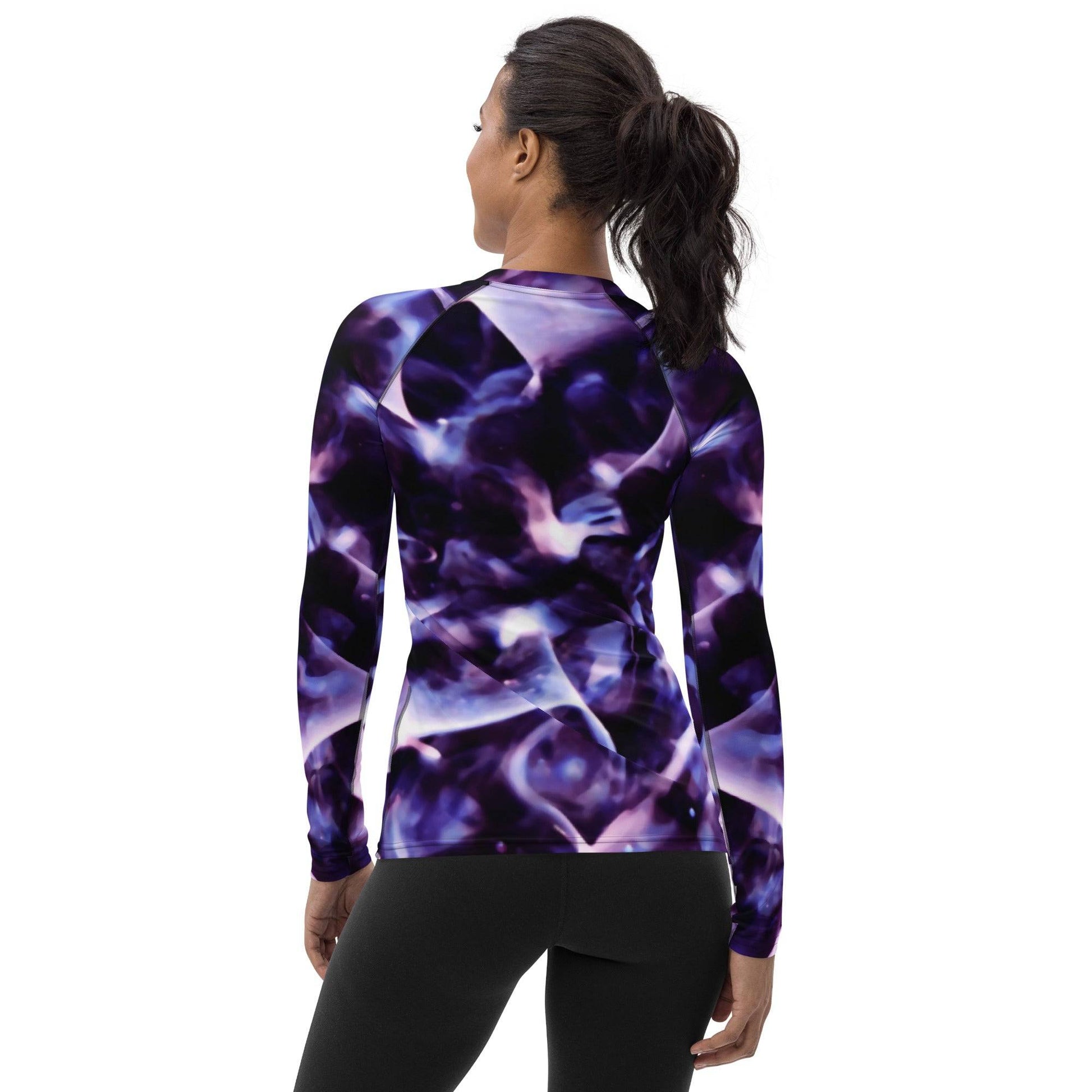 Women's Rash Guard - Cosmic Dreams DragonFireGlass