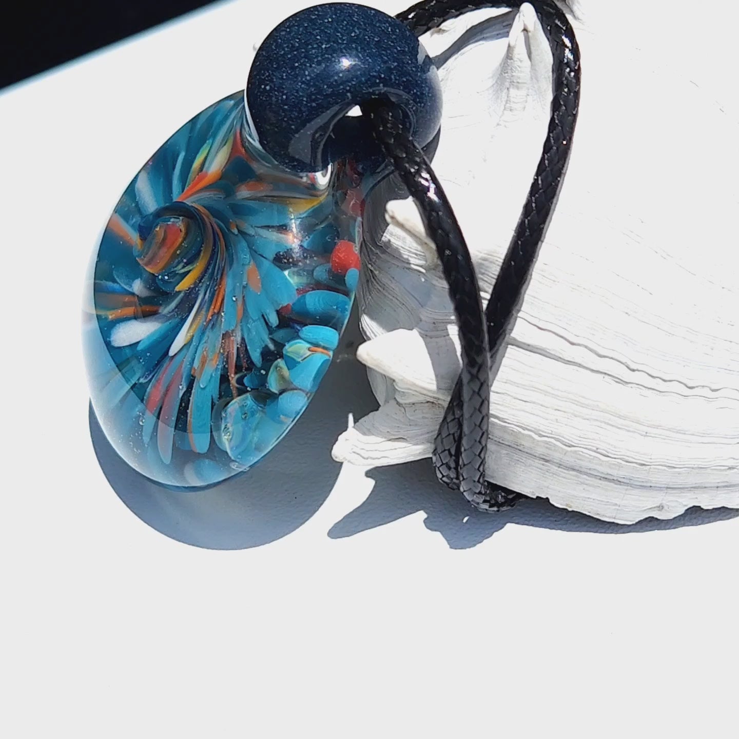 Video of Glass Pendant Necklace by DragonFire Glass