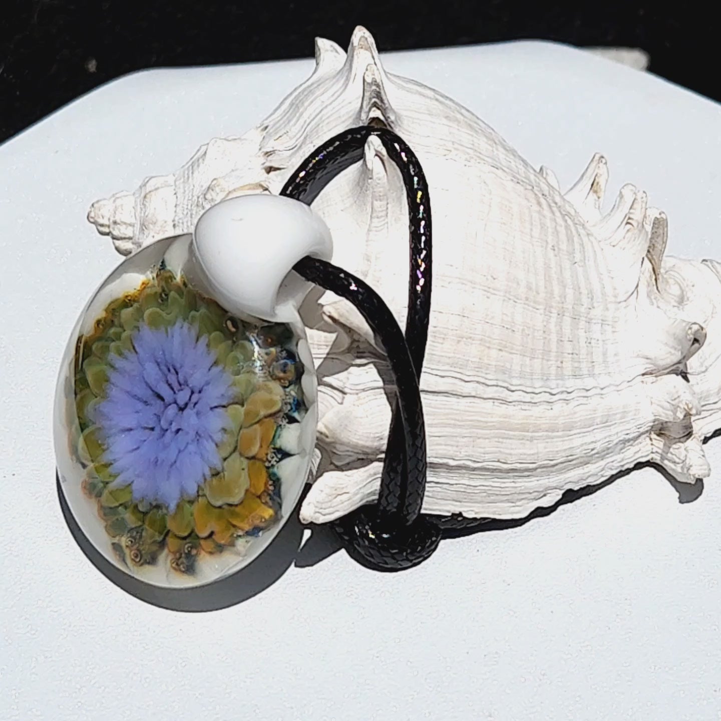 Video of Glass Pendant Necklace by DragonFire Glass
